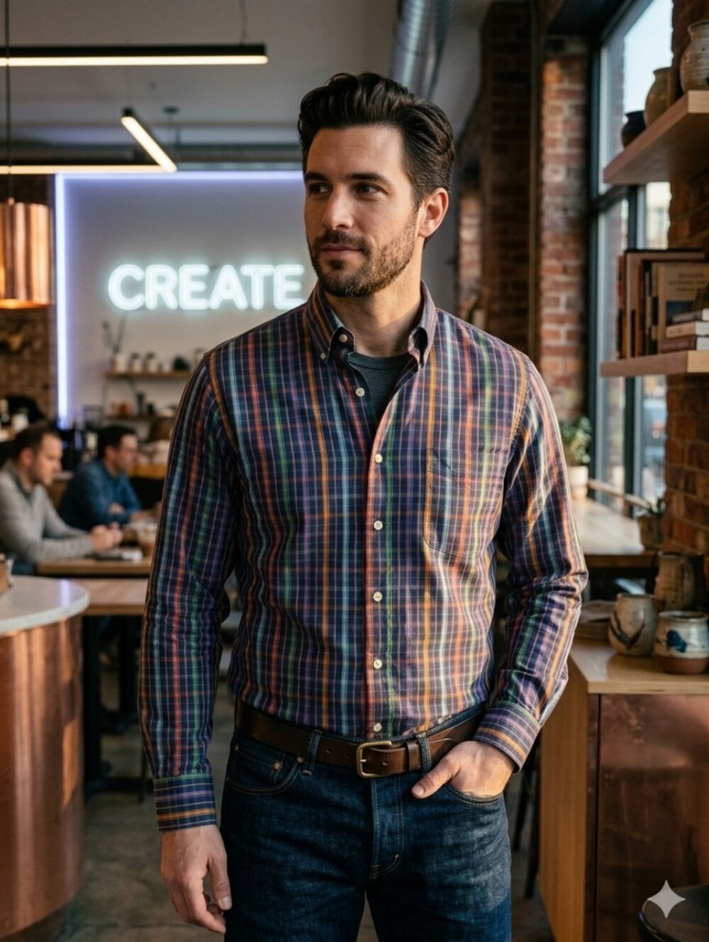 Peter Millar Weekender Colorful Plaid Men's Shirt